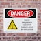 Signmission Radiation & Laser Sign, 7 in H x 10 in W, Plastic, Rectangle OS-2PACK-DS-P-710-L-1688 - alternate 7